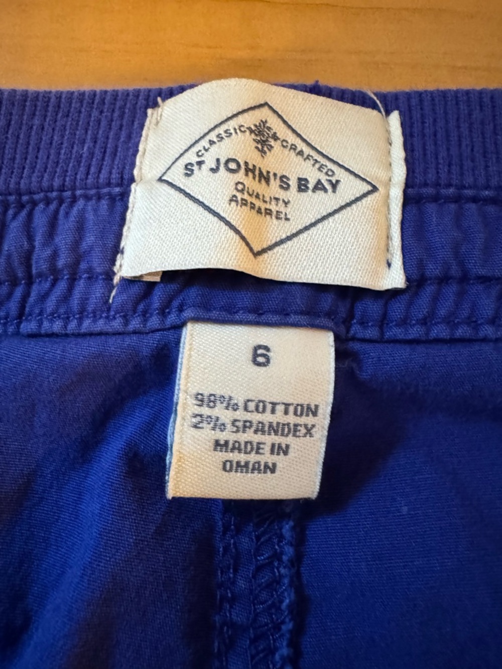 St. John's Bay Royal Blue women’s  Cargo Shorts - Picture 2 of 5